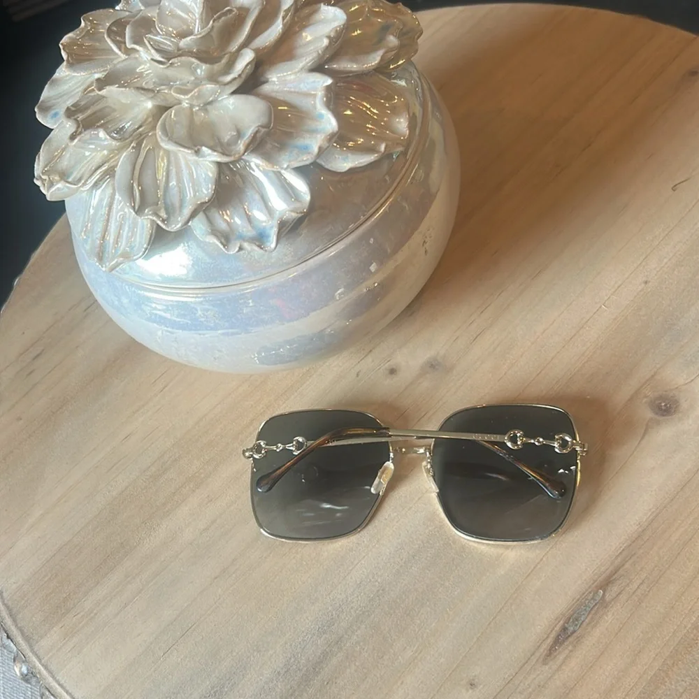 Gucci Horsebit Square-Framed Sunglasses